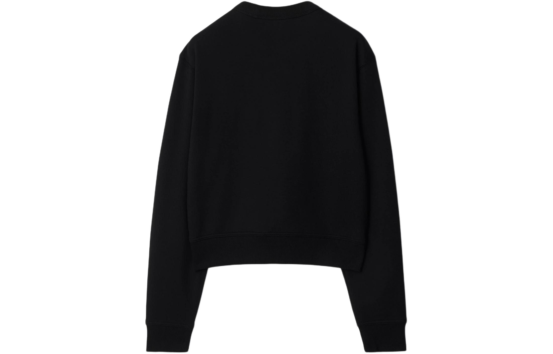 Lookbook (W) バーバリー レディース ブラック ロゴ 刺繍 スウェットシャツ. 80843881