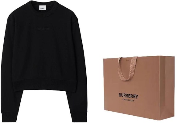 (Women) Burberry Women’s Black Logo Embroidered Sweatshirt. 80843881 Shop (Women) Burberry Women’s Black Logo Embroidered Sweatshirt. 80843881