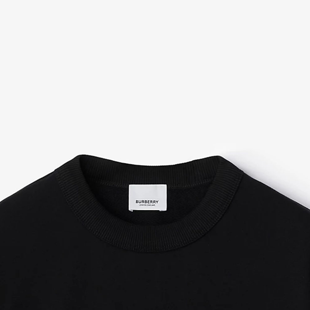 Sizing (W) バーバリー レディース ブラック ロゴ 刺繍 スウェットシャツ. 80843881