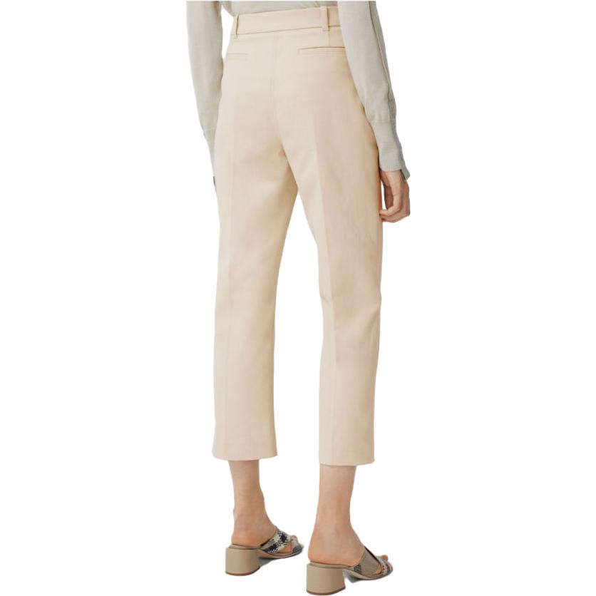(Women) Burberry Women’s Elastic Straight Pants with Logo, Cream Color. 80266321 圖 4