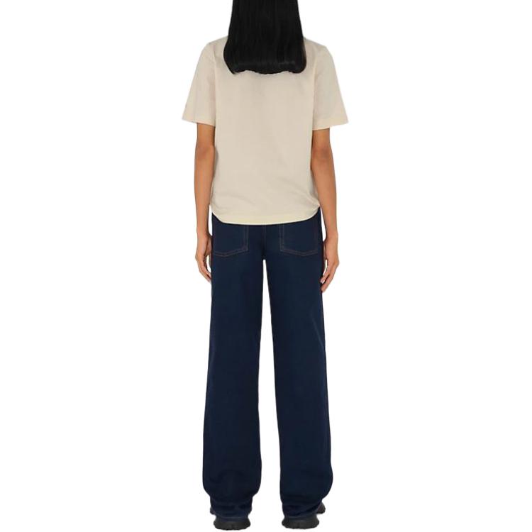 (Women) Burberry Women’s Equestrian Knight Print Crewneck T-Shirt White 80907881 圖 6