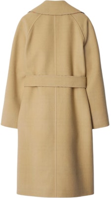 (W) Mantel Panjang Wanita Burberry Dua Sisi dengan Motif Kotak dan Ikat, Beige. 80938251 Lookbook (W) Mantel Panjang Wanita Burberry Dua Sisi dengan Motif Kotak dan Ikat, Beige. 80938251