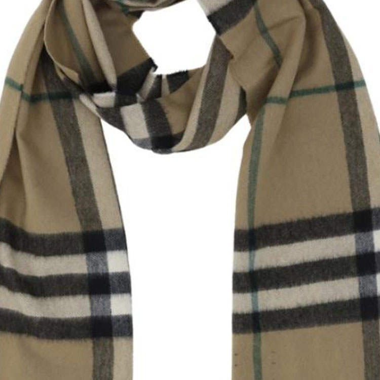 (Women) Burberry Women’s Multi-color Cashmere Knit Scarf with Colorblock Design 8091006 圖 4