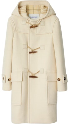 (Women) Burberry Wool-Cashmere Toggle Coat Beige Check Pattern. 80985761 Buy (Women) Burberry Wool-Cashmere Toggle Coat Beige Check Pattern. 80985761