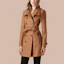 Lookbook (Women) Burberry Wool Blend Double Breasted Long Coat for Women Camel Color 39761351