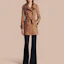 Purchase (Women) Burberry Wool Blend Double Breasted Long Coat for Women Camel Color 39761351