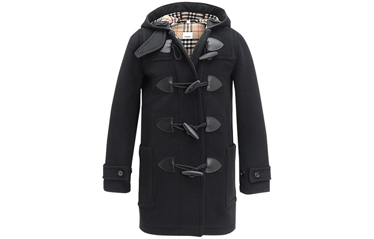 (Women) Burberry Wool Duffle Coat Black 80218851