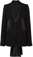 (Women) Burberry Wool Evening Blazer with Satin Details - Black. 80411011 (Women) Burberry Wool Evening Blazer with Satin Details - Black. 80411011