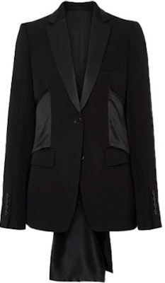 (Women) Burberry Wool Evening Blazer with Satin Details - Black. 80411011 Buy (Women) Burberry Wool Evening Blazer with Satin Details - Black. 80411011