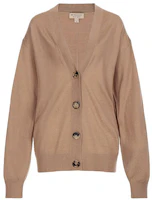 (Women) Burberry Wool Knit V-Neck Cardigan Sweater in Camel Color. 80079751 (Women) Burberry Wool Knit V-Neck Cardigan Sweater in Camel Color. 80079751