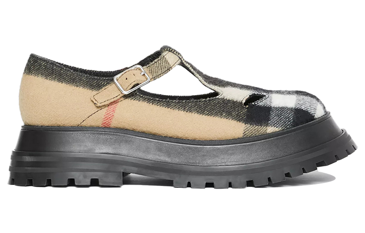 Order (Women) Burberry Wool Plaid Platform Sneakers 'Classic Beige' 80343001