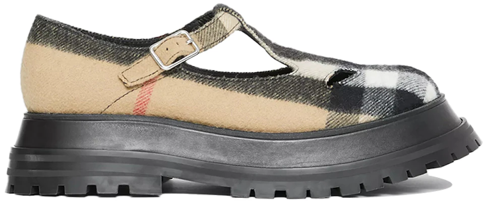 (Women) Burberry Wool Plaid Platform Sneakers 'Classic Beige' 80343001 Order (Women) Burberry Wool Plaid Platform Sneakers 'Classic Beige' 80343001