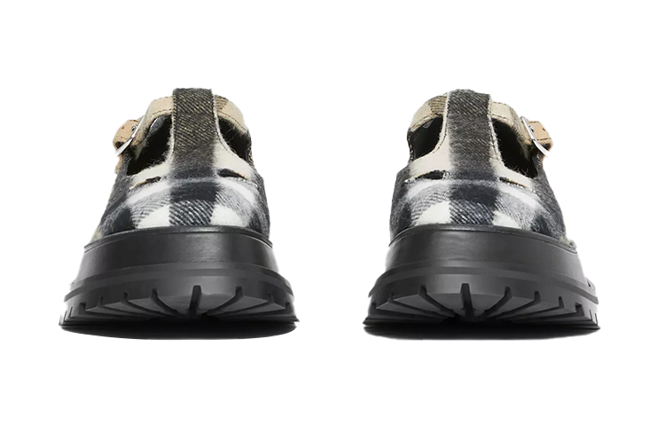 Lookbook (Women) Burberry Wool Plaid Platform Sneakers 'Classic Beige' 80343001