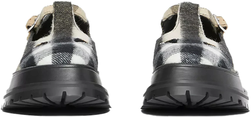 (Women) Burberry Wool Plaid Platform Sneakers 'Classic Beige' 80343001 Lookbook (Women) Burberry Wool Plaid Platform Sneakers 'Classic Beige' 80343001