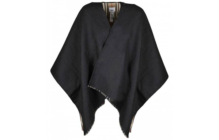 Lookbook (Women) Burberry Wool Shawl in Black (Japanese/Western Style) 8018496