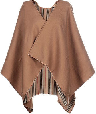 (Women) Burberry Wool Shawl with Logo Stripe, , Flaxseed Color FW20 80156541 Buy (Women) Burberry Wool Shawl with Logo Stripe, , Flaxseed Color FW20 80156541