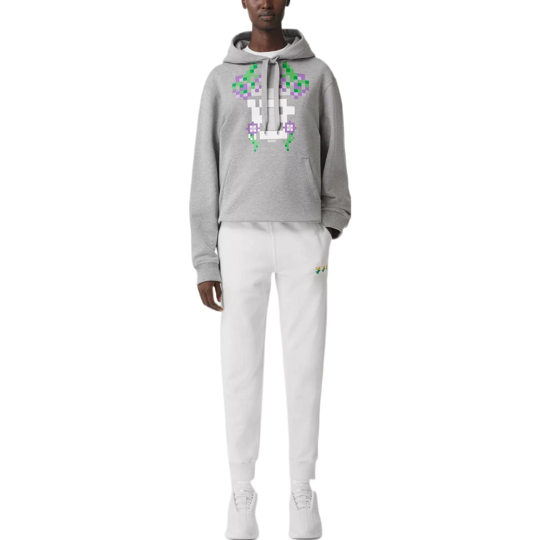 (Women) Burberry Minecraft FW22 Pixel Print Hoodie  Grey. 80648771 圖 4