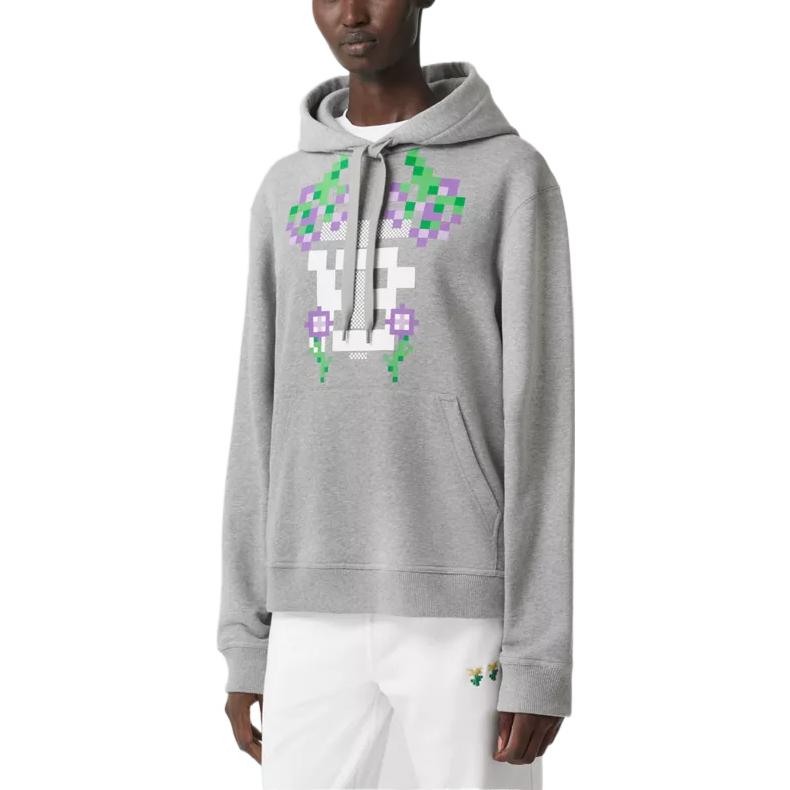 (Women) Burberry Minecraft FW22 Pixel Print Hoodie  Grey. 80648771 圖 6