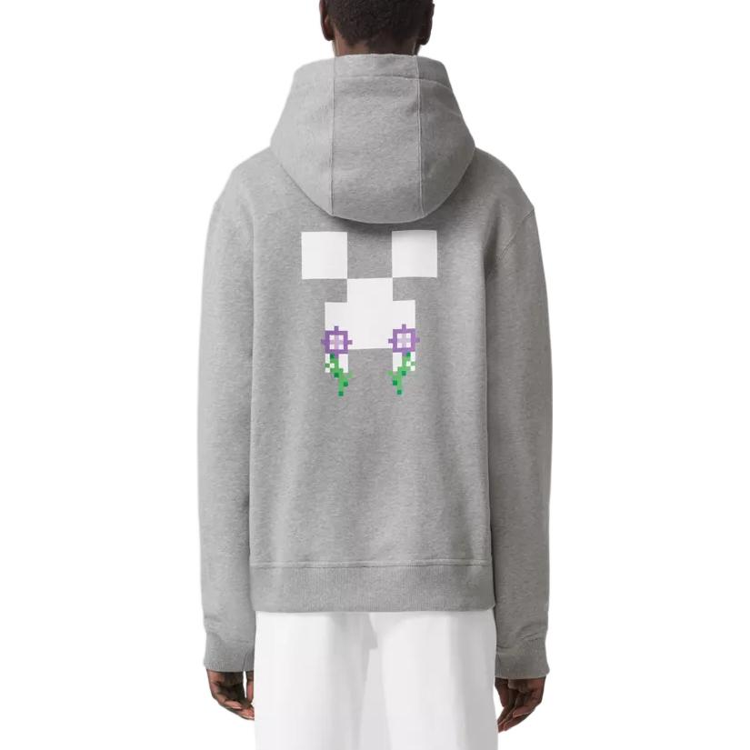 (Women) Burberry Minecraft FW22 Pixel Print Hoodie  Grey. 80648771 圖 7