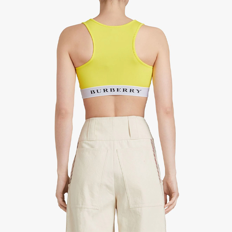 Shop (W) Burberry Top Deportivo Amarillo con Logo y Diseño Patchwork. 80015791