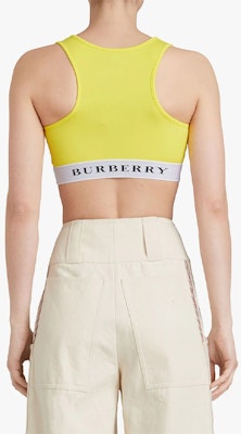 (W) Burberry Top Deportivo Amarillo con Logo y Diseño Patchwork. 80015791 Shop (W) Burberry Top Deportivo Amarillo con Logo y Diseño Patchwork. 80015791