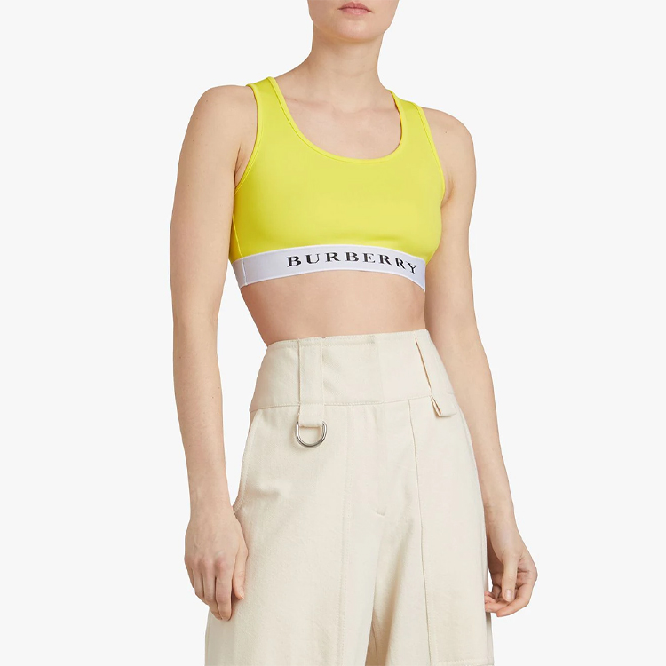 Purchase (W) Burberry Top Deportivo Amarillo con Logo y Diseño Patchwork. 80015791