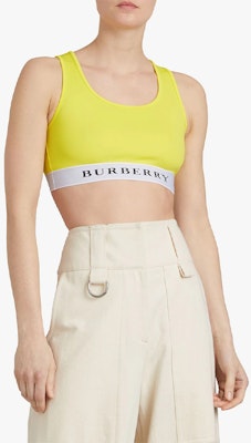 (W) Burberry Top Deportivo Amarillo con Logo y Diseño Patchwork. 80015791 Purchase (W) Burberry Top Deportivo Amarillo con Logo y Diseño Patchwork. 80015791