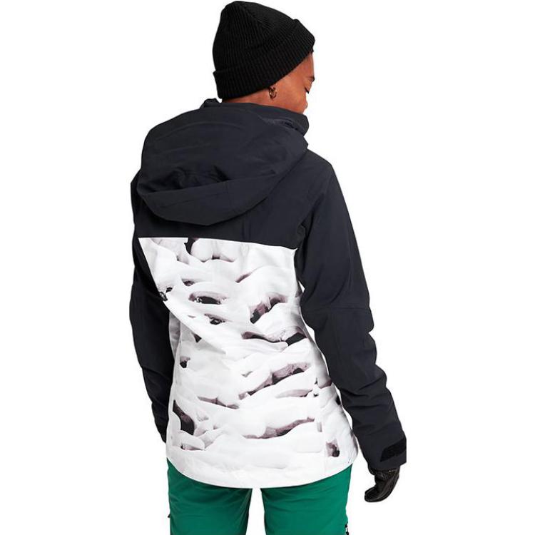 (Women) BURTON AK EMBARK GTX 2L  Waterproof Windproof Ski Jacket Black White 10010108003 圖 4