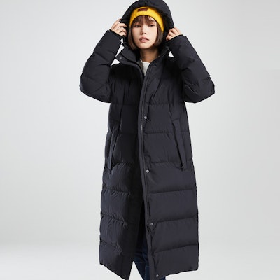 (W) BURTON 基本款長版羽絨外套 黑色 - 休閒拉鍊連帽風格 99905999001 Lookbook (W) BURTON 基本款長版羽絨外套 黑色 - 休閒拉鍊連帽風格 99905999001