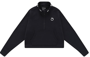(Women) Burton Black Half-Zip Pullover Casual Sweatshirt 33302999001 (Women) Burton Black Half-Zip Pullover Casual Sweatshirt 33302999001