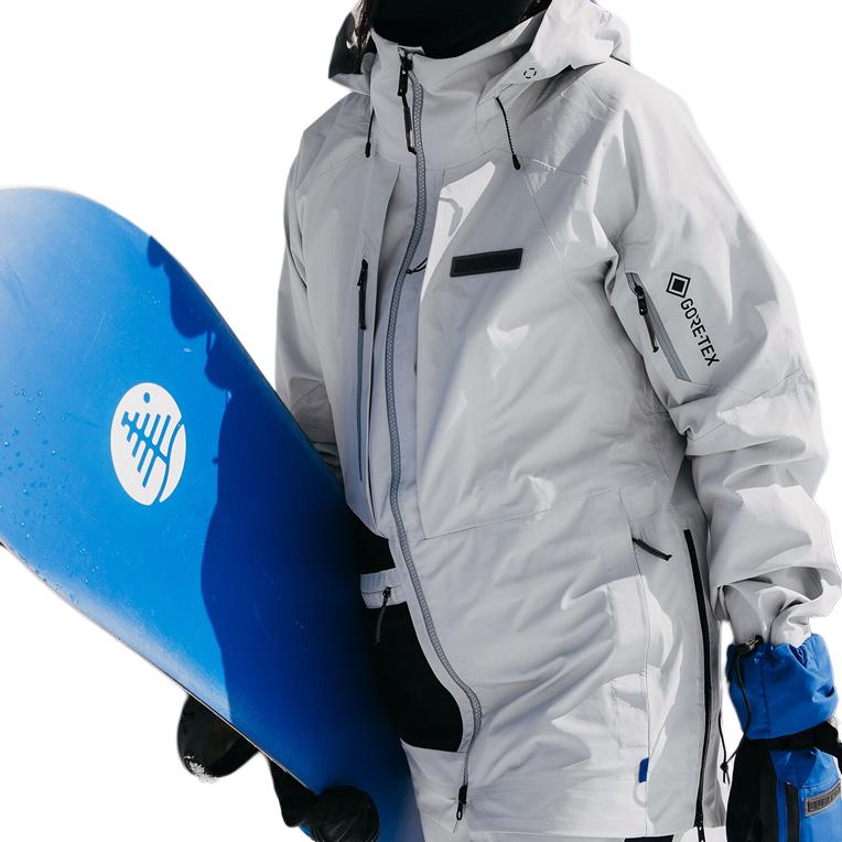 Lookbook (W) BURTON Carbonate GORE-TEX 3L 白色滑雪連帽外套防水雪衣 23430100020