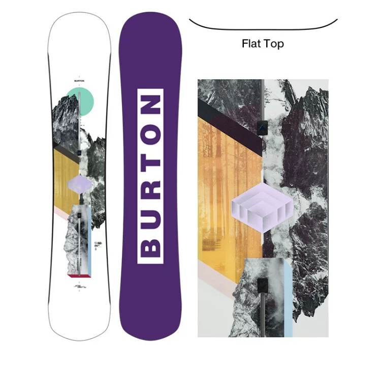 (Women) BURTON Hideaway Flat  Snowboard - Balanced, Buoyant, Stable & Easy Control 106961 圖 3