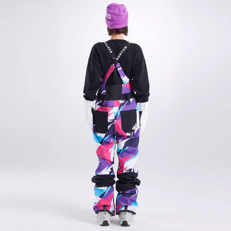 Shop (Women) BURTON x LOL  Waterproof Graffiti Ski Bib Pants Purple - Breathable & Durable. 77700199395