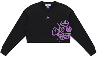 (Women) Burton x LOL Black Graphic Crewneck Pullover Casual Sweatshirt 33300199001 (Women) Burton x LOL Black Graphic Crewneck Pullover Casual Sweatshirt 33300199001