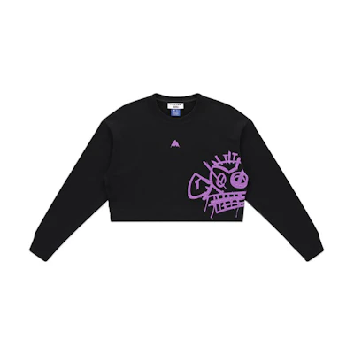 (Women) Burton LOL Black Graphic Crewneck Pullover Casual Sweatshirt 33300199001