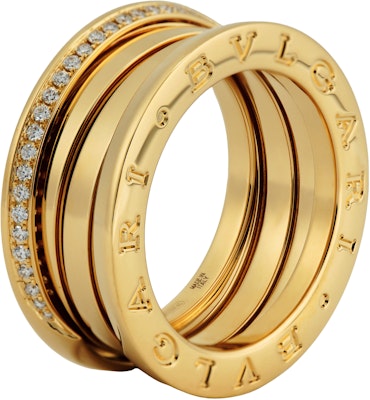 (W) BVLGARI 18K金戒指 女款 半鑲鑽石 - 金色 359154 Buy (W) BVLGARI 18K金戒指 女款 半鑲鑽石 - 金色 359154