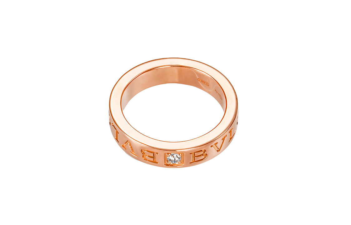 Purchase (W) BVLGARI 18K玫瑰金鑽石戒指 女款 - 優雅甜美設計 AN854185