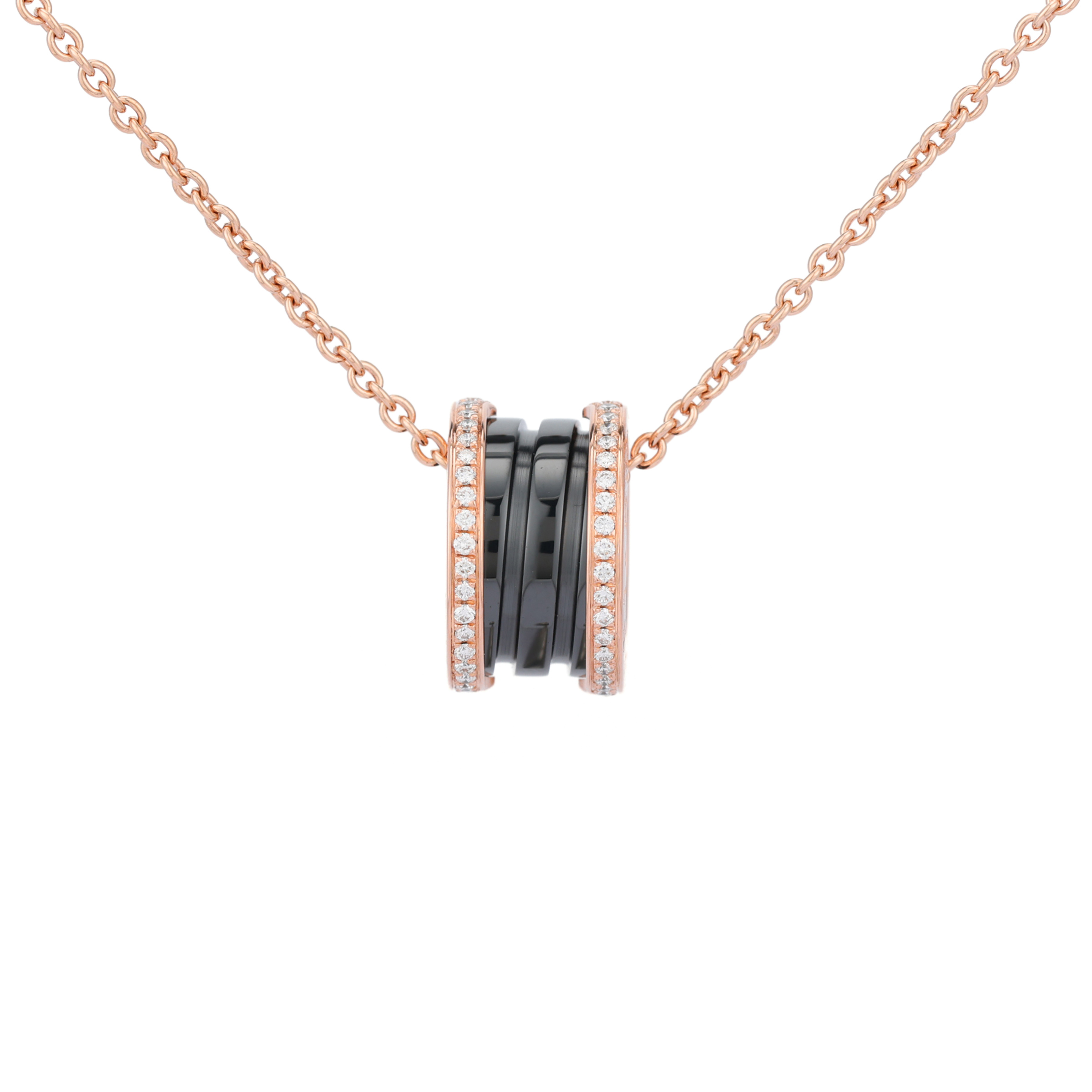 (Women) BVLGARI B.ZERO1 Adjustable Rose Gold Necklace for Women. 350056