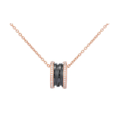 (Women) BVLGARI B.ZERO1 Adjustable Rose Gold Necklace for Women. 350056