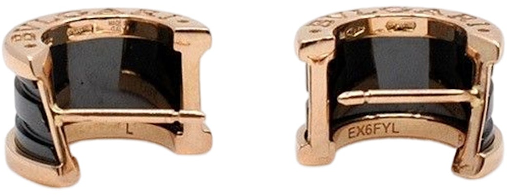 (W) 寶格麗 B.Zero1 黑色陶瓷玫瑰金耳環對。 OR85609134705 Purchase (W) 寶格麗 B.Zero1 黑色陶瓷玫瑰金耳環對。 OR85609134705