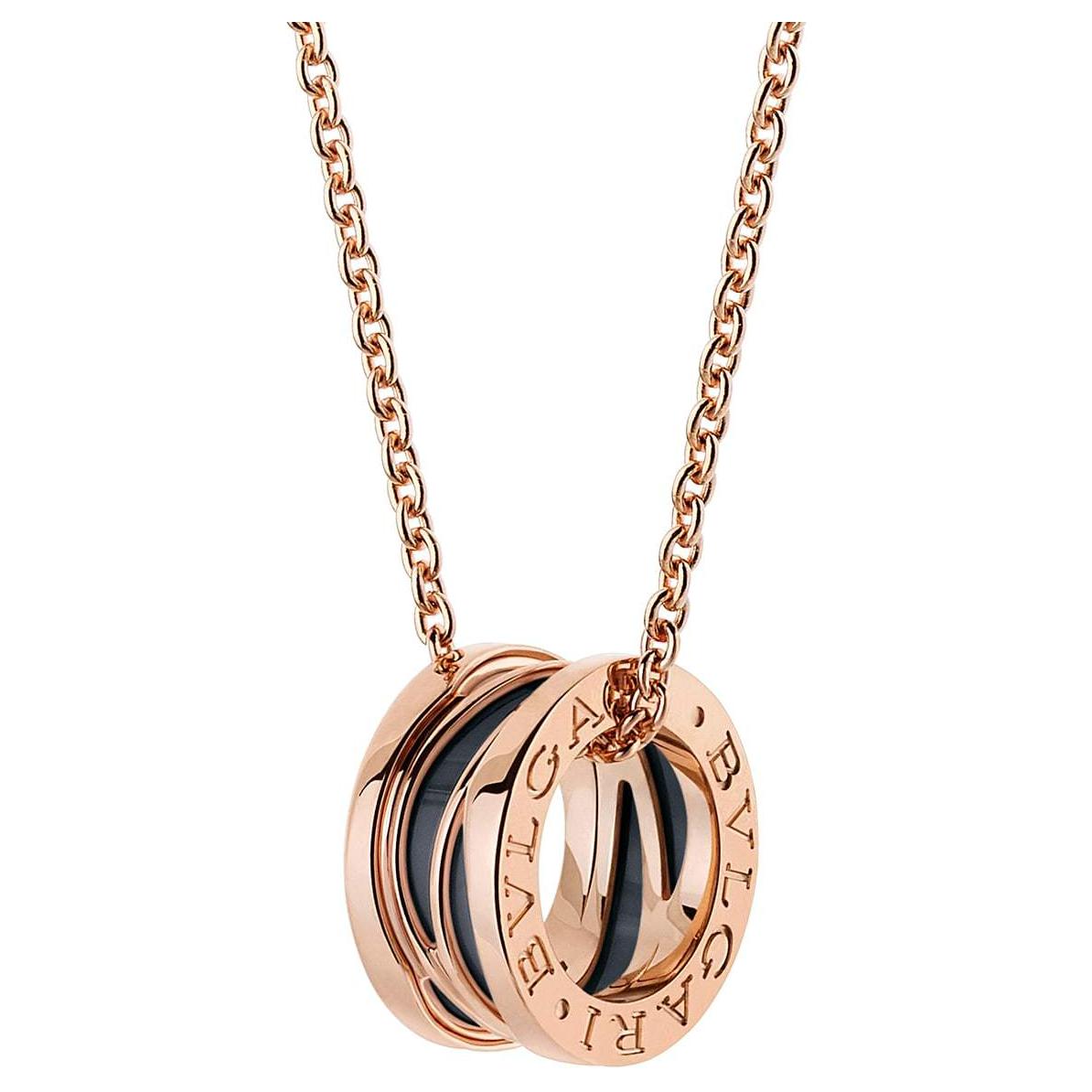 (Women) BVLGARI B.ZERO1 Ceramic Necklace for Women in Rose Gold with Letter Design. 356118 圖 2