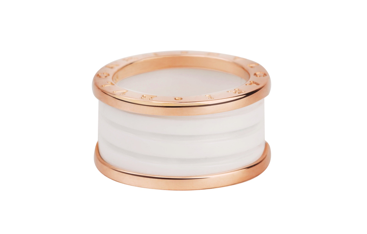 Order (W) BVLGARI B.ZERO1 四圈18K玫瑰金女戒指 - 玫瑰金款式 B.zero1