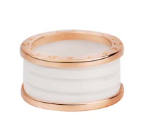 Order (W) BVLGARI B.ZERO1 四圈18K玫瑰金女戒指 - 玫瑰金款式 B.zero1