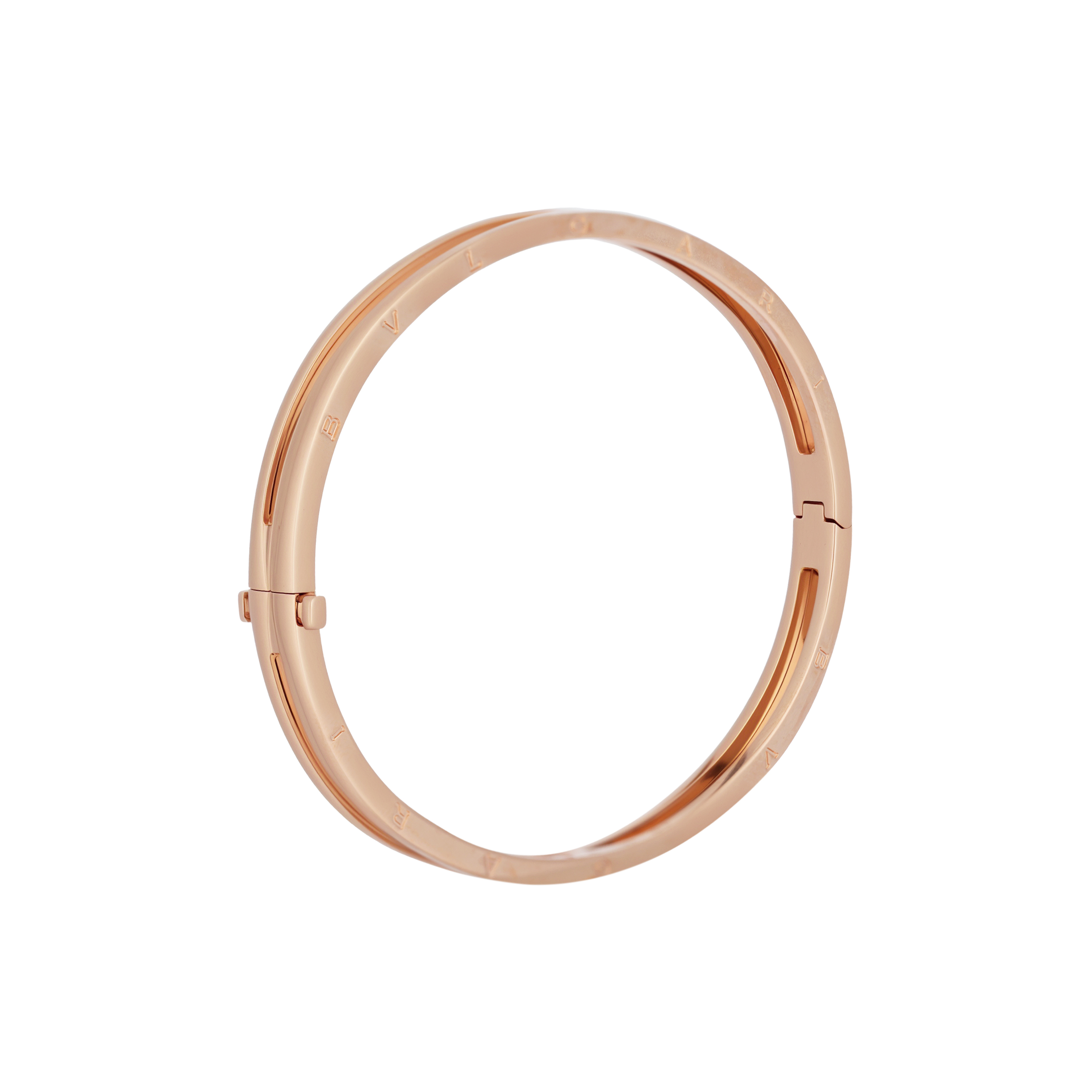 (Women) BVLGARI B.ZERO1 Logo 18k Rose Gold Bracelet for Women BR858667