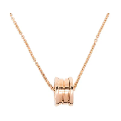 (Women) BVLGARI B.ZERO1 Necklace 18K Rose Gold Ring Design for Women - Rose Gold Color WA3485