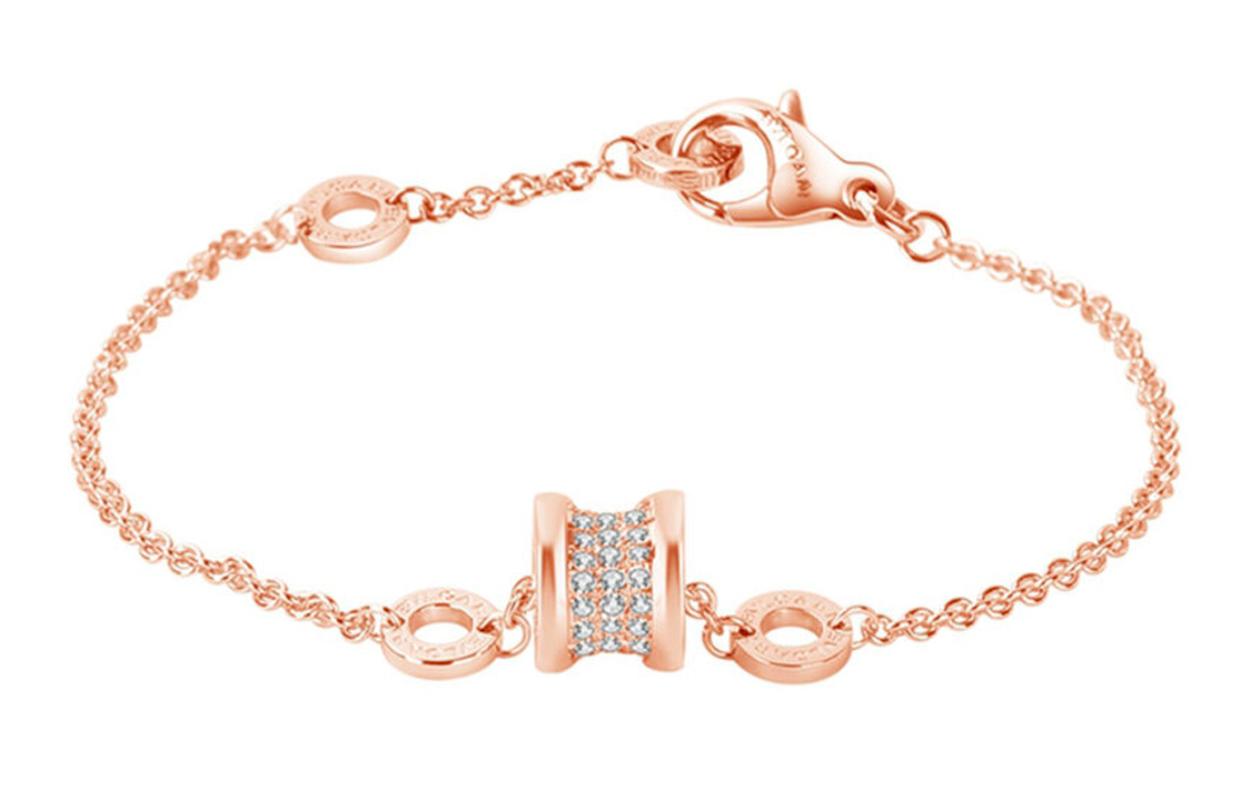 (Women) BVLGARI B.ZERO1 Rose Gold Diamond Bracelet 18K Rose Gold for Women. 350896 圖 4
