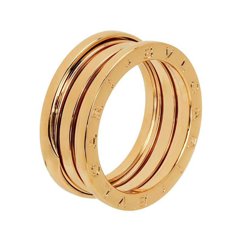 (Women) BVLGARI B.ZERO1 Triple Band Classic Ring 18K Rose Gold  Jewelry AN852405