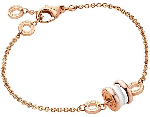 (W) BVLGARI B.ZERO1 白色陶瓷 18K玫瑰金經典手鐲 BR859345 Shop (W) BVLGARI B.ZERO1 白色陶瓷 18K玫瑰金經典手鐲 BR859345
