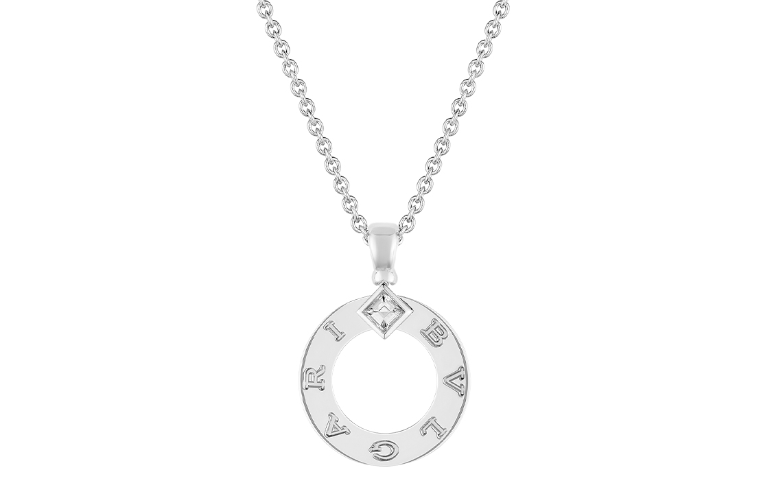 (Women) BVLGARI Bvlgari Bvlgari 18K Gold Diamond Necklace for Women - Silver 361076 圖 2