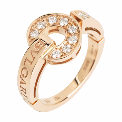 (Women) BVLGARI BVLGARI Series 18K Rose Gold Ring for Women. AN855854